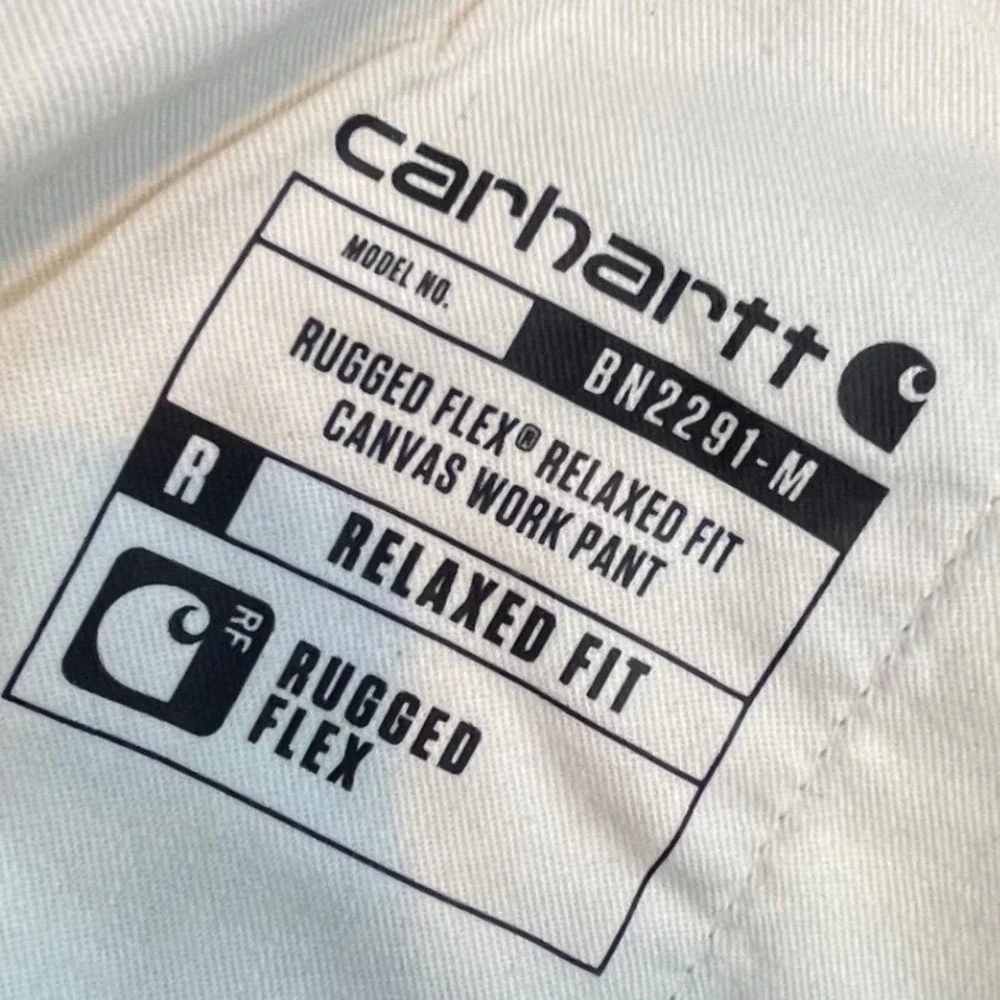 Carhartt Mens Rugged Flex Relaxed Fit‎ Canvas Work Pants Tan 42x30 BN2291-M